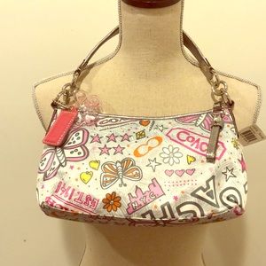 NWT Coach Butterfly Graffiti Purse